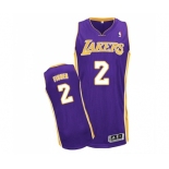 Youth Adidas Los Angeles Lakers #2 Derek Fisher Authentic Purple Road NBA Jersey