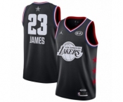 Youth Los Angeles Lakers #23 LeBron James Swingman Black 2019 All-Star Game Basketball Jersey