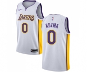 Youth Nike Los Angeles Lakers #0 Kyle Kuzma Swingman White NBA Jersey - Association Edition