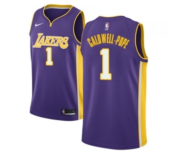 Youth Nike Los Angeles Lakers #1 Kentavious Caldwell-Pope Swingman Purple NBA Jersey - Statement Edition