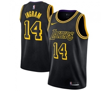 Youth Nike Los Angeles Lakers #14 Brandon Ingram Swingman Black NBA Jersey - City Edition