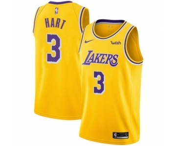 Youth Nike Los Angeles Lakers #3 Josh Hart Swingman Gold NBA Jersey - Icon Edition