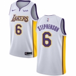 Youth Nike Los Angeles Lakers #6 Lance Stephenson Swingman White NBA Jersey - Association Edition