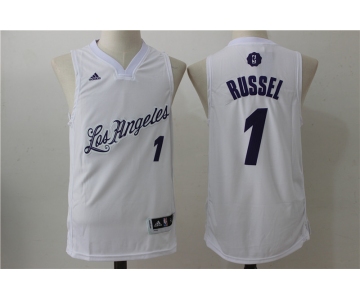 youth nba los angeles lakers #1 russell white[2016 Christmas edition]