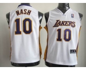 youth nba los angeles lakers #10 nash white