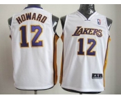 youth nba los angeles lakers #12 dwight howard white