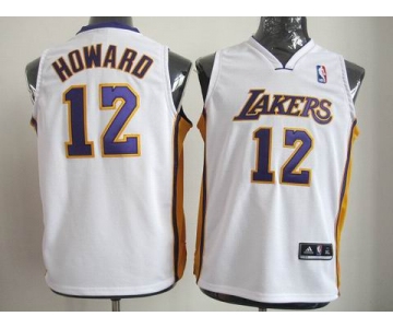 youth nba los angeles lakers #12 dwight howard white