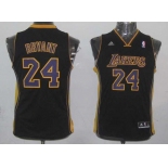 youth nba los angeles lakers #24 kobe bryant black[revolution 30 swingman]