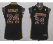 youth nba los angeles lakers #24 kobe bryant black[revolution 30 swingman]