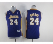 youth nba los angeles lakers #24 kobe bryant purple[revolution 30 swingman]