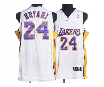 youth nba los angeles lakers #24 kobe bryant white