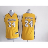 youth nba los angeles lakers #24 kobe bryant yellow[revolution 30 swingman]