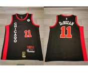 Bulls #11 Demar Derozan Black Nike 2023-24 City Edition Swingman Jersey