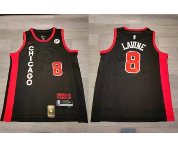 Bulls #8 Zach LaVine Black Nike 2023-24 City Edition Swingman Jersey