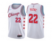 Men Nike Chicago Bulls #22 Cameron Payne Authentic White NBA Jersey - City Edition