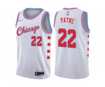 Men Nike Chicago Bulls #22 Cameron Payne Authentic White NBA Jersey - City Edition