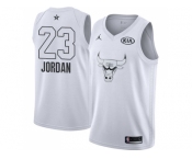 Men Nike Chicago Bulls #23 Michael Jordan White NBA Jordan Swingman 2018 All-Star Game Jersey