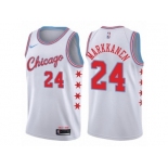 Men Nike Chicago Bulls #24 Lauri Markkanen Authentic White NBA Jersey - City Edition