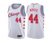 Men Nike Chicago Bulls #44 Nikola Mirotic Authentic White NBA Jersey - City Edition