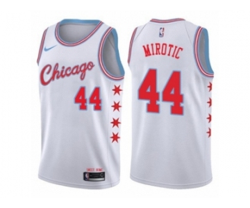 Men Nike Chicago Bulls #44 Nikola Mirotic Authentic White NBA Jersey - City Edition