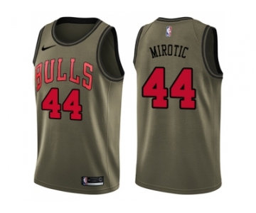 Men Nike Chicago Bulls #44 Nikola Mirotic Green Salute to Service NBA Swingman Jersey