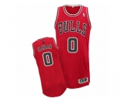 Men's Adidas Chicago Bulls #0 Isaiah Canaan Authentic Red Road NBA Jersey