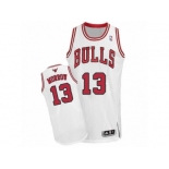 Men's Adidas Chicago Bulls #13 Anthony Morrow Authentic White Home NBA Jersey