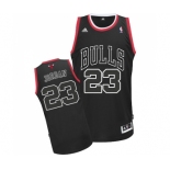 Men's Adidas Chicago Bulls #23 Michael Jordan Swingman Black Shadow NBA Jersey