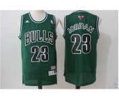 Men's Adidas Chicago Bulls #23 Michael Jordan Swingman Green Throwback NBA Jersey