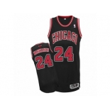 Men's Adidas Chicago Bulls #24 Lauri Markkanen Authentic Black Alternate NBA Jersey