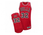 Men's Adidas Chicago Bulls #32 Kris Dunn Authentic Red Road NBA Jersey