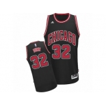 Men's Adidas Chicago Bulls #32 Kris Dunn Swingman Black Alternate NBA Jersey