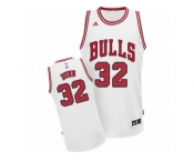 Men's Adidas Chicago Bulls #32 Kris Dunn Swingman White Home NBA Jersey