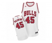 Men's Adidas Chicago Bulls #45 Denzel Valentine Swingman White Home NBA Jersey