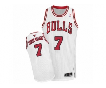 Men's Adidas Chicago Bulls #7 Michael Carter-Williams Authentic White Home NBA Jersey