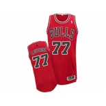 Men's Adidas Chicago Bulls #77 Joffrey Lauvergne Authentic Red Road NBA Jersey