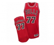 Men's Adidas Chicago Bulls #77 Joffrey Lauvergne Authentic Red Road NBA Jersey