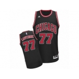 Men's Adidas Chicago Bulls #77 Joffrey Lauvergne Swingman Black Alternate NBA Jersey