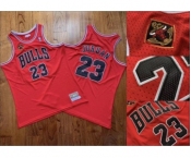 Men's Bulls #23 Michael Jordan Red Stitched 1993 Champions 2013 20th Anniversary Hardwood Classics Jersey