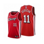 Men's Chicago Bulls #11 DeMar DeRozan 75th Anniversary Red Edition Swingman Stitched Basketball Jersey