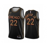 Men's Chicago Bulls #22 Otto Porter Jr. Black Motor City Edition 2020-21 No Little Plans Stitched Basketball Jersey