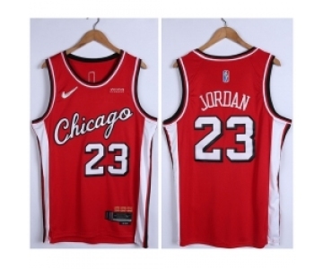 Men's Chicago Bulls #23 Michael Jordan 75th Anniversary Red Edition Swingman Stitched Basketball Jersey