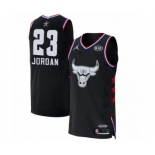 Men's Chicago Bulls #23 Michael Jordan Authentic Black 2019 All-Star Game