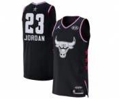 Men's Chicago Bulls #23 Michael Jordan Authentic Black 2019 All-Star Game