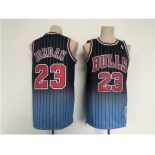 Men's Chicago Bulls #23 Michael Jordan Balck Throwback Stitched Jersey