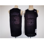 Men's Chicago Bulls #23 Michael Jordan Black Stitched Basketball Jersey