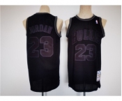 Men's Chicago Bulls #23 Michael Jordan Black Stitched Basketball Jersey