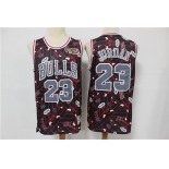 Men's Chicago Bulls #23 Michael Jordan Black Tear Up Pack Mitchell & Ness Swingman Jeresy