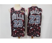 Men's Chicago Bulls #23 Michael Jordan Black Tear Up Pack Mitchell & Ness Swingman Jeresy