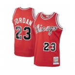 Men's Chicago Bulls #23 Michael Jordan Mitchell & Ness 1984-85 Hardwood Classics Jersey - Red